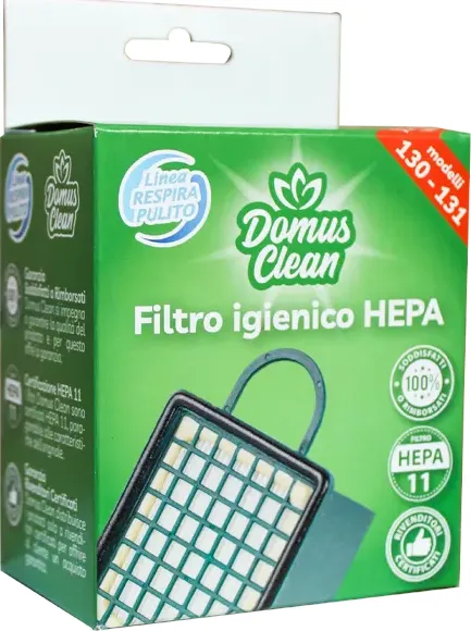 Filtro igienico hepa in busta per vk 130-131 domus clean - adattabile