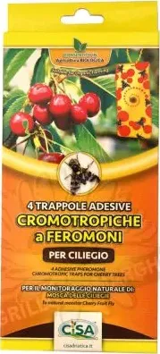 Trappole cromotropiche a feromoni per ciliegio