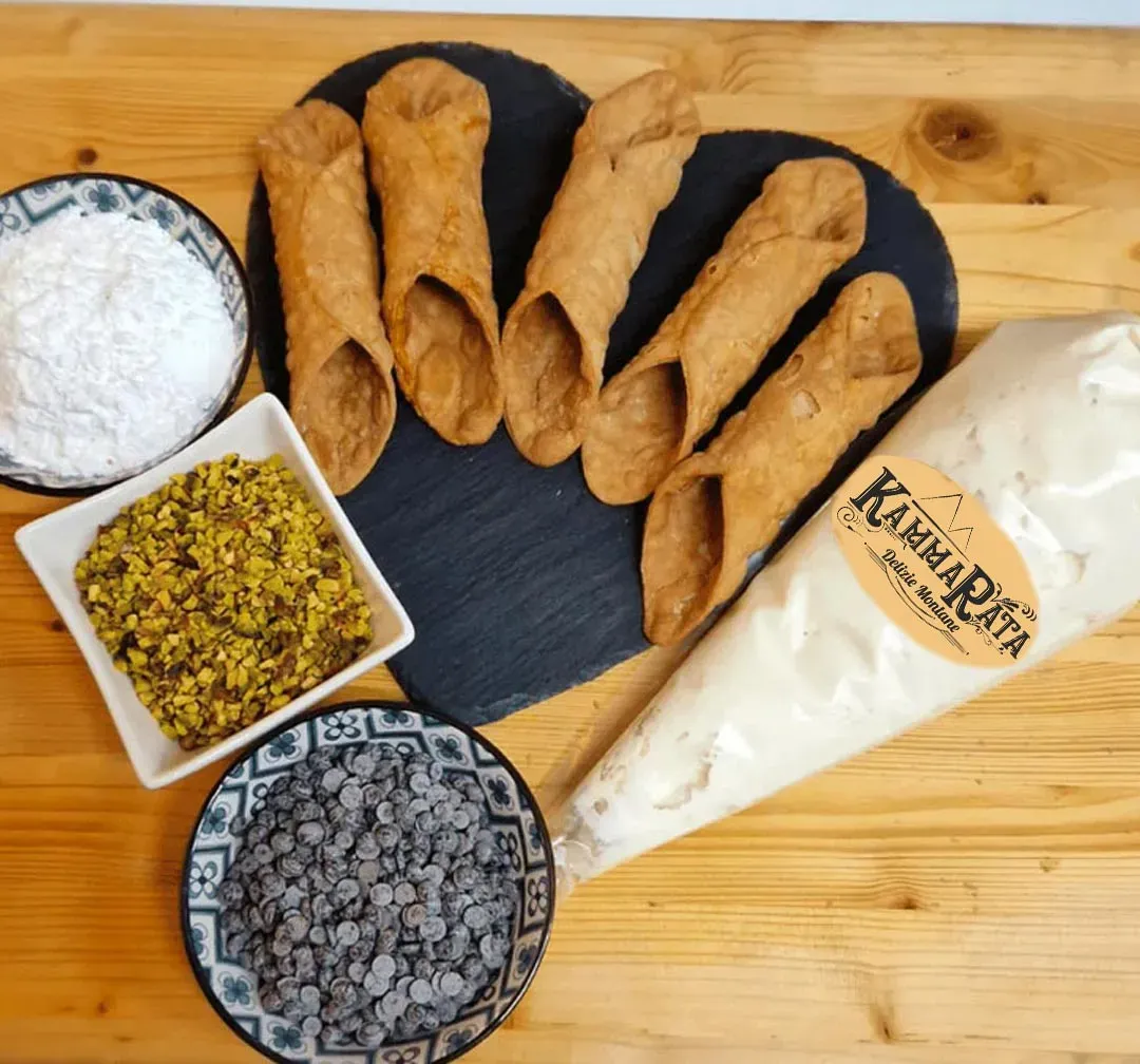 Kit cannoli siciliani senza glutine kammarata - prodotto solidale