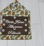 "PORTAROTOLI stampato fantasia FLORAL Made in Italy coordinato cucina"