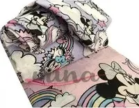 "Completo Letto Singolo MINNIE DISNEY 100% Cotone 1 federa +lenzuolo di sopra + sotto con angoli 0741"