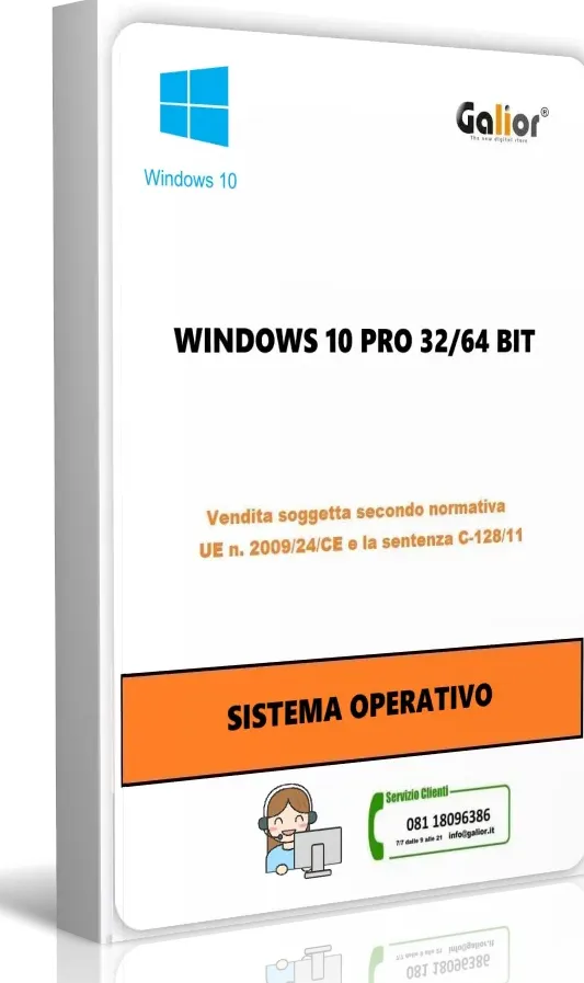 Windows 10 pro 32/64 bit reused