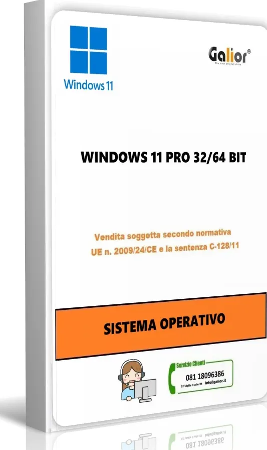 Microsoft windows 11 pro 32/64 bit reused