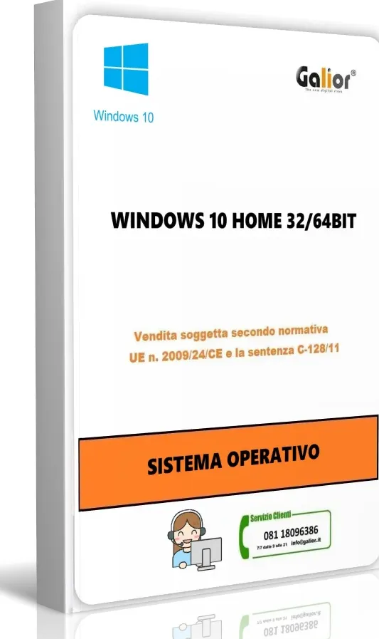 Windows 10 home 32/64 bit reused