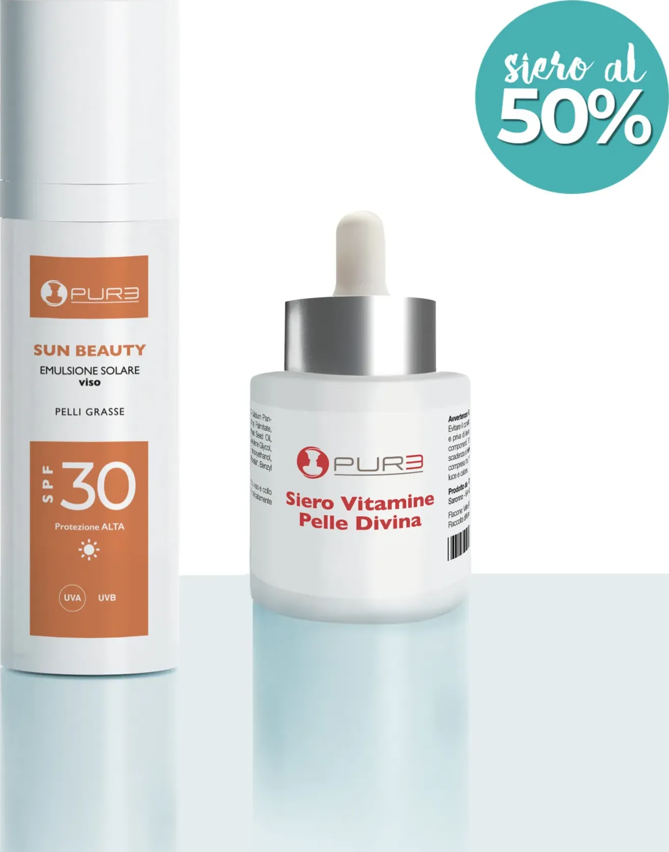 Box estiva viso spf 30 - pelle mista e grassa