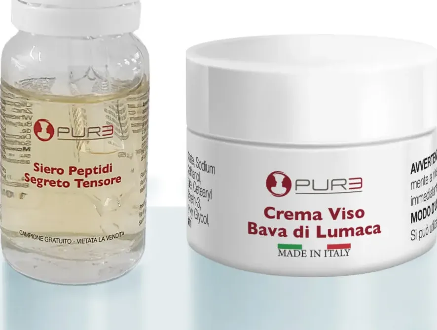 Campioni siero peptidi - crema bava di lumaca | pelle normale e/o sensibile