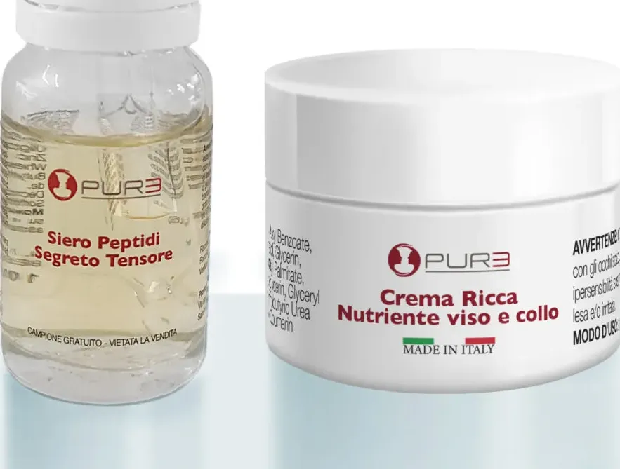 Campioni siero peptidi - crema ricca | pelle secca