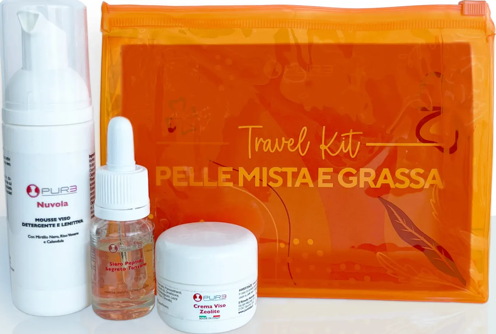 Travel kit - pelle mista e grassa