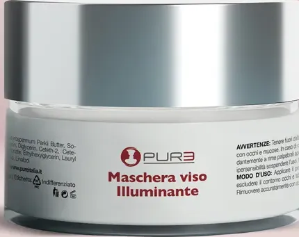 Maschera viso illuminante