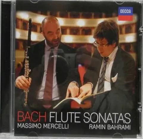 Bach Flute Sonatas Massimo Mercelli Ramin Bahrami CD