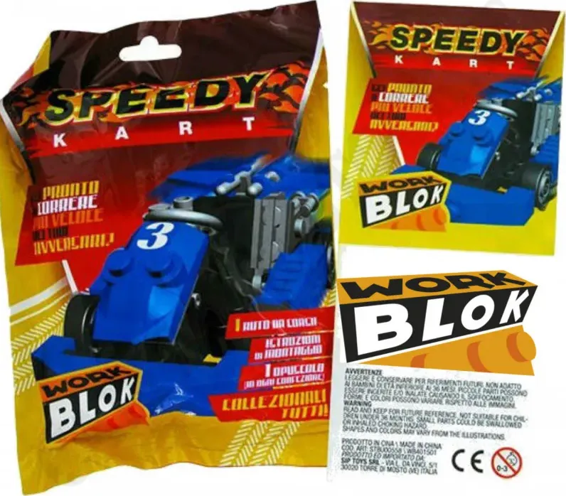 Speedy Kart - Auto da Corsa Work Blok - Bustina a Sorpresa 3+