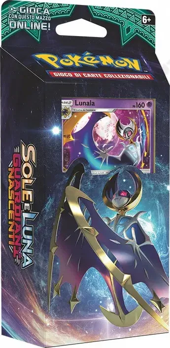 Pokémon Deck Sole e Luna Guardiani Nascenti Luna Segreta Lunala Ps 160