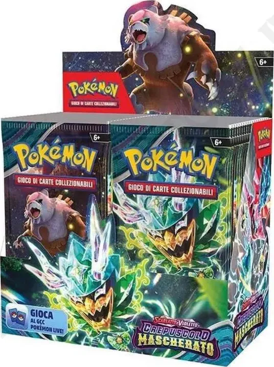 Pokémon Scarlatto e Violetto Crepuscolo Mascherato Box Completo  36 Bustine (IT) di capitanstock.it