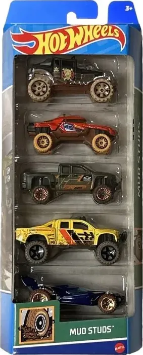 Mattel Hot Wheels Mud Studs - 5 Pack Set