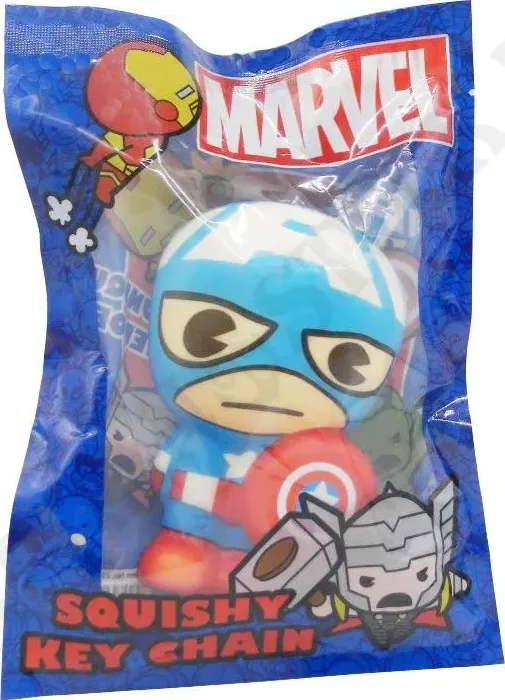 Marvel Super Heros Squishy Portachiavi Capitan America