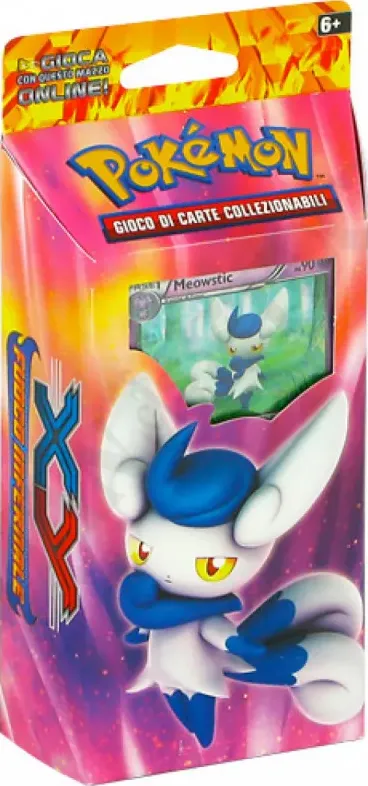 Pokémon Deck XY Fuoco Infernale - Ciclone Psichico - Meowstick Ps 90 - Lievi Imperfezioni