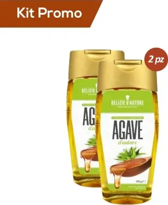 Box 2 Confezioni Di Sciroppo Agave Bio, Vegano, Senza Glutine