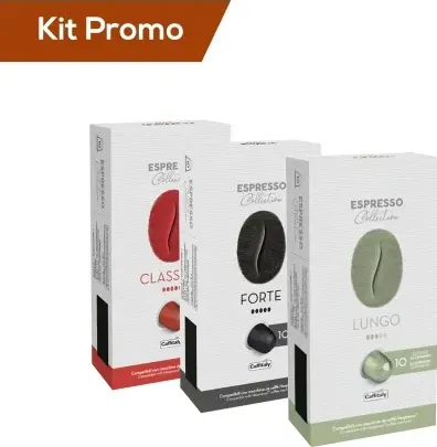 Box Espresso Collection - Caffitaly, Compatibili Nespresso Forte, Lungo, Classico