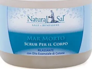 Scrub corpo mar morto, rilassante con olio essenziale di cotone