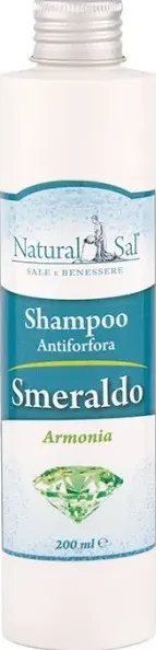 Shampoo smeraldo, capelli con forfora, con sale rosa dell'himalaya, fragranza lavanda e vaniglia