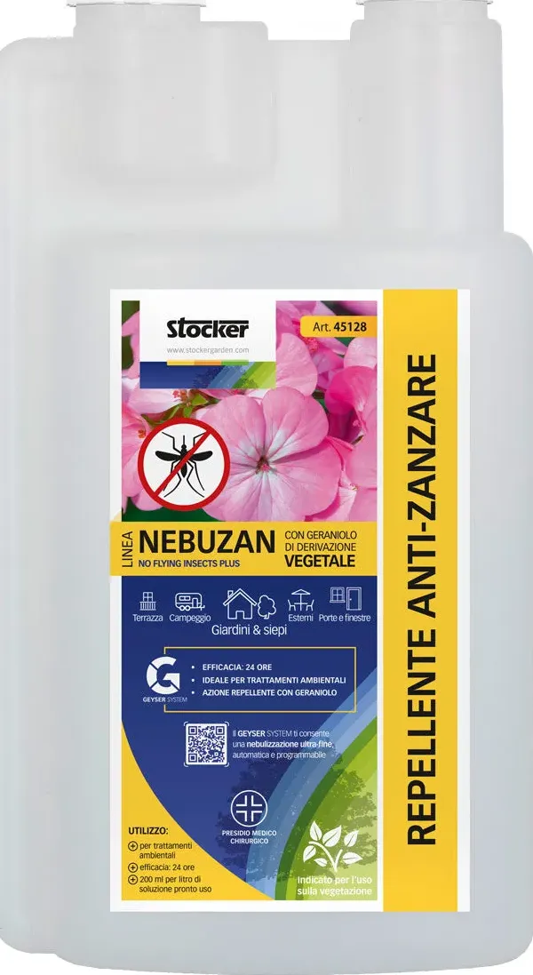 Nebuzan repellente anti-zanzare 1lt per sistema Geyser Stocker di emporiodiantonio.com