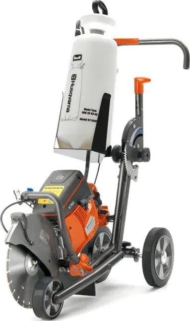 Carrello per Troncatrice Husqvarna KV7 KV 9 KV12 con Serbatoio Acqua