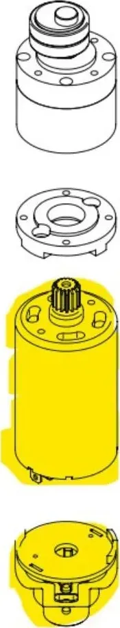 Motore + Scheda elettronica + Portascheda per Abbacchiatore Jolly BHL360 Makita di emporiodiantonio.com