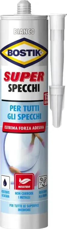 Silicone Bostik Ml.300 Super Specchi Bianco