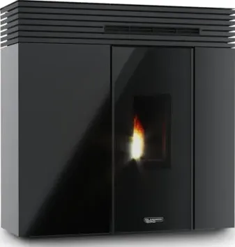 Stufa Pellet Veronica Ghost Air Blackline Canalizzata Laminox 10.5 Kw