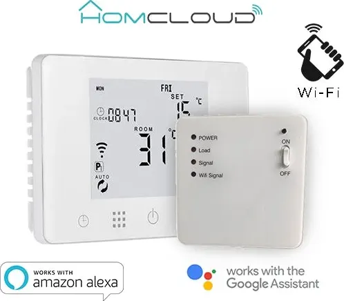 Cronotermostato digitale Homcloud wi-fi con ricevitore RF HomCloud