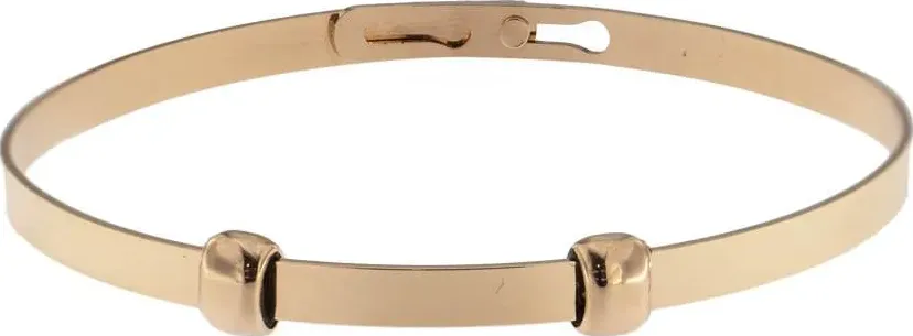 Rue des Mille - Carousel Bracciale Argento 925% Rigido Circle Diametro 6/6.5 - Oro rosa