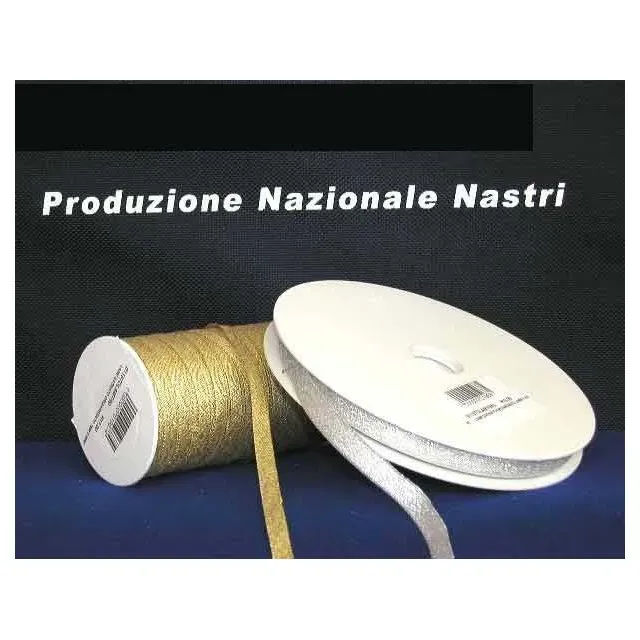 NASTRO LAME' SATINATO  h.25mm X 25mt. ORO