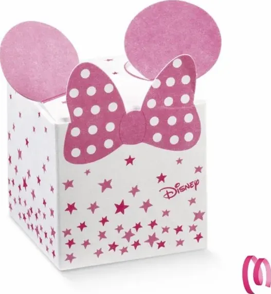 Bomboniera Minnie Stars S68063 Minnie Stars Cubo Orecchie di nastriportaconfetti.it