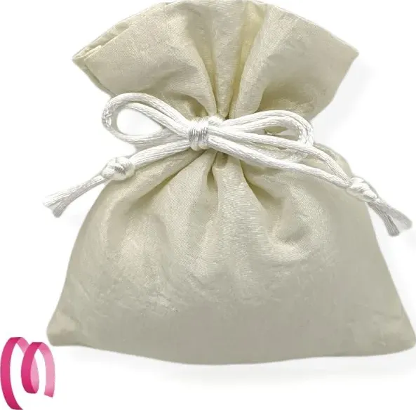 Sacchetto Portaconfetti Taffeta Made in Italy CREMA