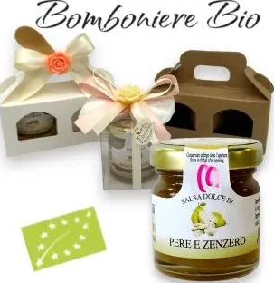 Bomboniera Vasetto Salsa Dolce di Pere e Zenzero Confezionato