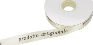 Nastro Doppio Raso Serigrafato con scritta Prodotto Artigianale di nastriportaconfetti.it