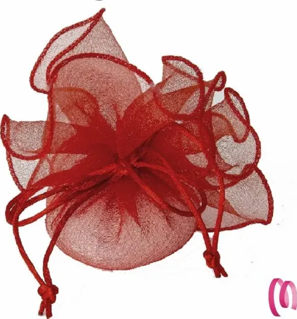 TULLE ORGANZA CRUSH ROSSO