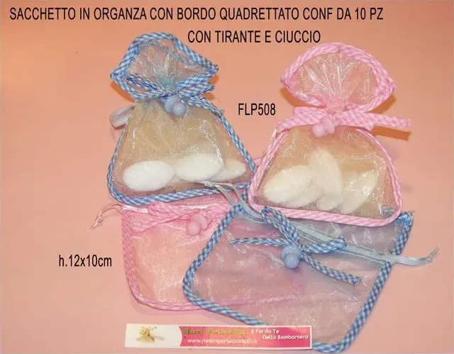 Acquista sacchetto  con ciuccio in resina a 0.45  € per bomboniere fai da te