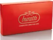 Confetti Buratti Rossi al cioccolato Fondente confezione 1 kg