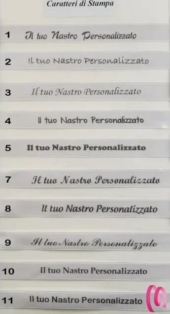 Nastro Personalizzato Altezza 25 mm. Lunghezza 1 Metro Blu Bianco