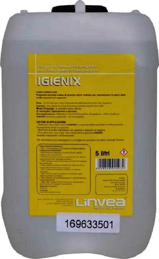 Liquido disinfettante elimina muffa e muschio igienix linvea 5 litri | iaia distribuzione