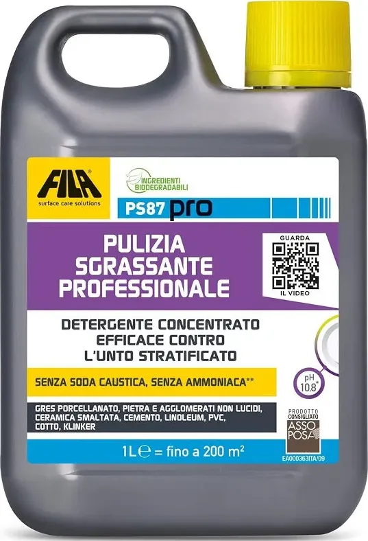 Fila ps87 pro 1 lt detergente sgrassatore | pulizia professionale