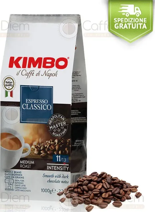 Caffè in grani kimbo espresso classico offerta 6 chili