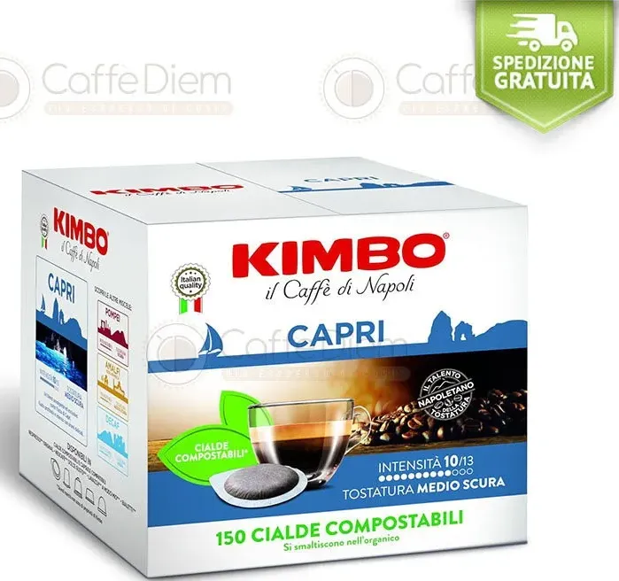 Offerta 450 cialde caffè kimbo capri