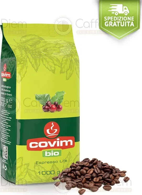 Caffè in grani covim 3 kg biologico