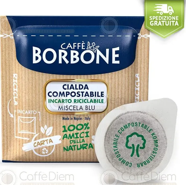 Cialde caffè borbone 150 miscela blu