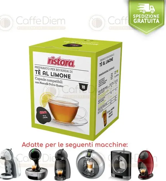 Ristora cialde compatibili nescafe dolce gusto tè limone| caffè diem