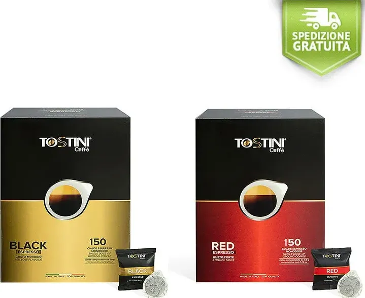 offerta 300 cialde caffè tostini miscela red + black 8 grammi di caffediem.it