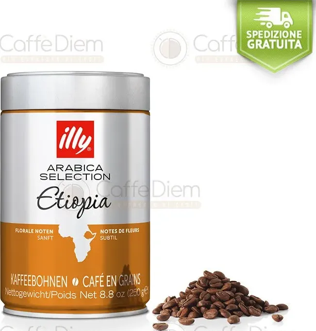 Caffè illy in grani etiopia 1 kg