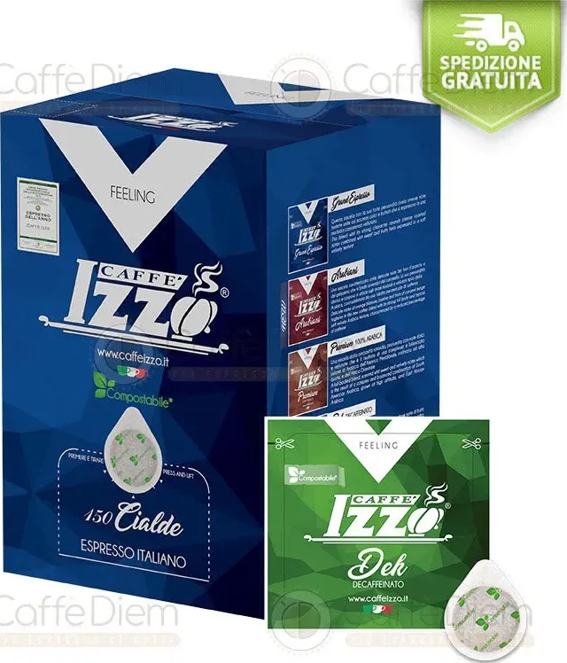 Cialde caffè izzo decaffeinato deca dek in offerta